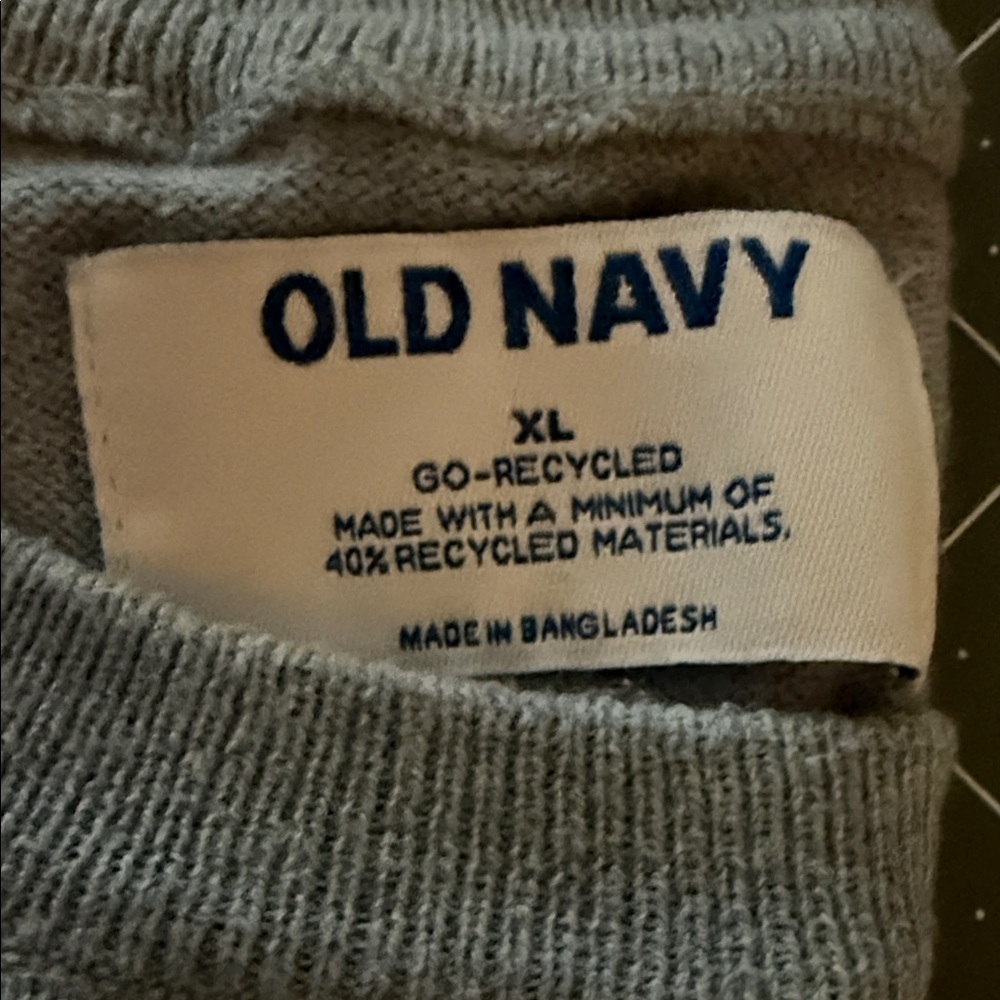 Old Navy light blue men’s Recycled Sweater XL
